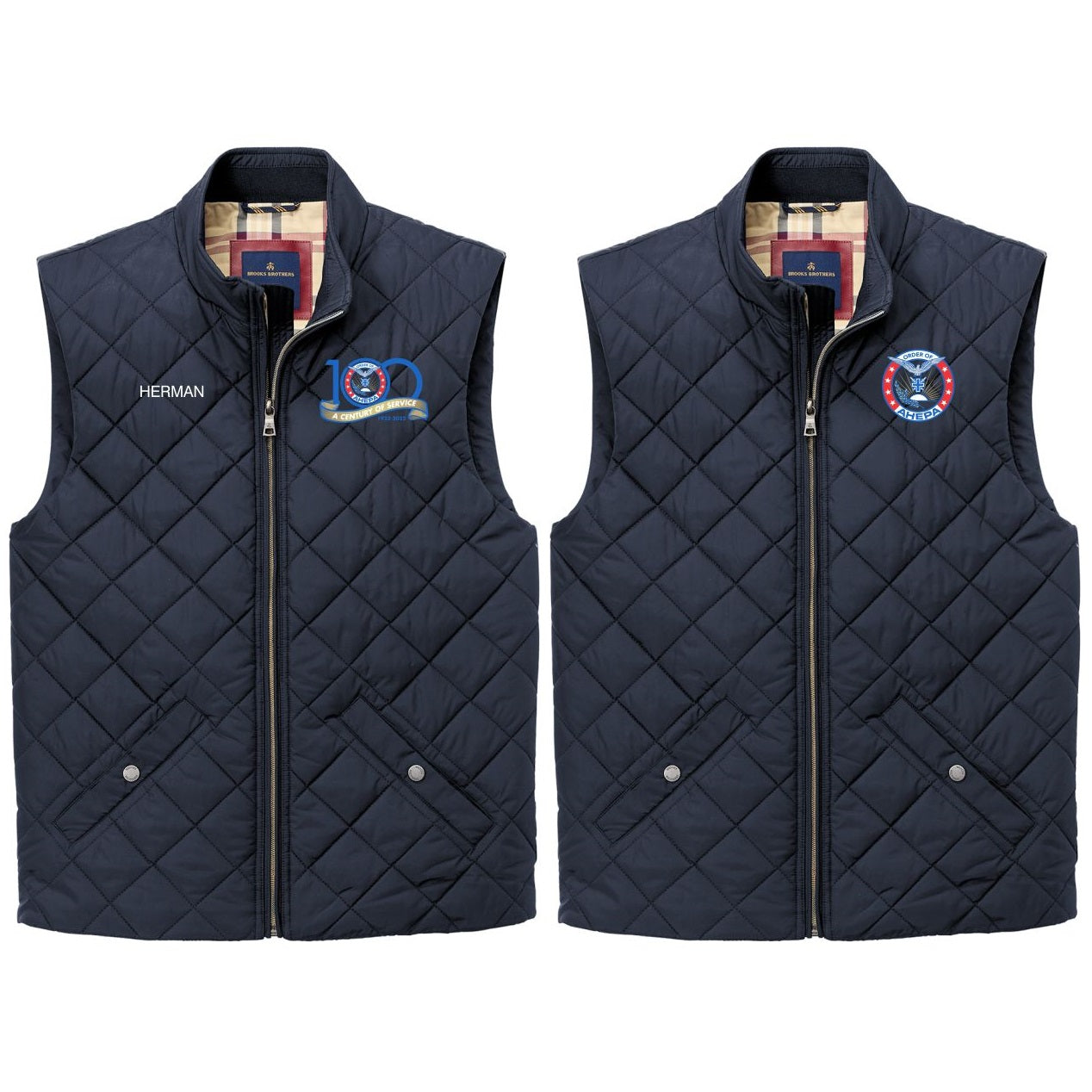Brooks Brothers Men's Quilted Vest - Night Navy
